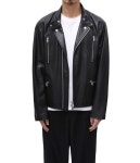 논네이티브 23aw RIDER BLOUSON SHEEP LEATHER WITH GORE-TEX WINDSTOPPER 라이더 블루종 쉽 레더 NN-J4304 : 피클오사카