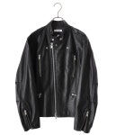 논네이티브 23aw RIDER BLOUSON SHEEP LEATHER WITH GORE-TEX WINDSTOPPER 라이더 블루종 쉽 레더 NN-J4304 : 피클오사카