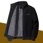 남자 퀄팅 패딩 필드 점퍼 자켓 콤비 중년 코듀로이 재킷 남성 느슨한 두꺼운 양고기 벨벳 : 원소셜네트워크