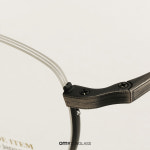 노바 안경 H3111 C7 매트실버 스퀘어 은테 코받침 없는 반무테 남자 안경테 : 오마이선글라스 코리아