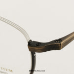 노바 H3111 C5 브론즈 독특한 반무테안경테 가벼운 티타늄 초경량 안경 : 오마이선글라스 코리아