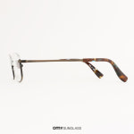 노바 H3111 C5 브론즈 독특한 반무테안경테 가벼운 티타늄 초경량 안경 : 오마이선글라스 코리아