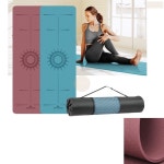 TPE 운동매트 센터라인 8mm 요가 필라테스 바닥 깔판 홈트레이닝 패드 : 요즘살림