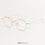 노바 안경 H3115 C1 골드 클리어핑크 원형 프레임 레트로 얼굴형에 맞는 안경테 : 오마이선글라스 코리아