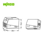 와고 커넥터 224-112 라이팅용 커넥터 양방향 3P / WAGO : FA마켓