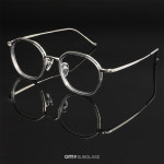 노바 안경 H3115 C3 티타늄 실버 그레이 클리어 남자 안경테 : 오마이선글라스 코리아