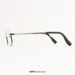 노바 안경 H3111 C7 매트실버 스퀘어 은테 코받침 없는 반무테 남자 안경테 : 오마이선글라스 코리아