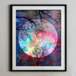 꽃그림 DIY 명화그리기 유화세트 풍경화 백드롭페인팅 인테리어액자 캔버스도안 강가의꽃튤립 : 1BD