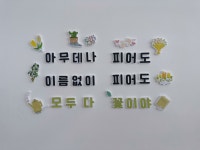 모두다꽃이야 레터링 환경구성 세트 / 유치원 어린이집 환경판 / 포토존 인테리어 : 세라비공작소