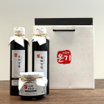 [프리미엄][국산콩]온기 간장,고추장 선물세트 (요리간장500ml+황태간장500ml+사과고추장200g+선물상자) : 자연을닮은우리아이밥상뽀뽀뜨