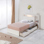 HWF24A LED 1단 수납 침대프레임 슈퍼싱글 : 히트가구