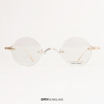 노바 H3037 C2 골드 가벼운 티타늄 알작은 힙한 패션 무테 안경 : 오마이선글라스 코리아