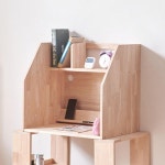 책상위 간편한 설치 고무나무 원목 독서실 책상 600 고시 서재 : 워니S몰