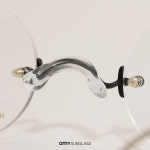 노바 H3037 C7 매트 실버 동그란 가벼운 테없는 데일리 패션 안경 : 오마이선글라스 코리아