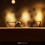 노바 핸드메이드 아이템 H3111 C1 실버 티타늄 사각 반무테 남자 여자 패션 안경 : 오마이선글라스 코리아