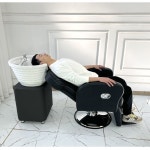 셀프샴푸대 이발소 좌식 머리 감기 목받침 수직세면대 : 브릭어브랙2