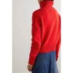 &DAUGHTER 여성 + NET SUSTAIN Fintra cropped wool turtleneck sweater 터틀넥 H4067CRED : 캐치패션