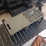 그리들 미니 화로 항아리 바베큐 그릴 받침대 야외 피크닉 두꺼운 강철 분해 휴대용 스토리 : 원소셜네트워크