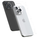 엑씨 아이폰15 프로 지문방지 테두리+후면필름 완벽 보호 생폰 휴대폰 보호필름 : 엑씨