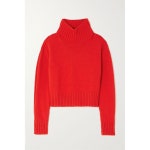 &DAUGHTER 여성 + NET SUSTAIN Fintra cropped wool turtleneck sweater 터틀넥 H4067CRED : 캐치패션