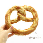 베이커츄 중형견 대형견용 간식 치킨 프레첼 M 2P 스틱 오래먹는 간식 : 레어펫