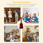 어쿠스틱 기타 MILISTEN 23 인치 클래식 6 현 포크 키즈 빈티지 스타일 나무 : 마사루몰