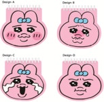 빤쮸토끼 얼굴 수첩 4종 : 브라보채널
