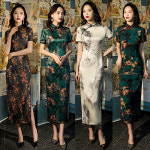 치파오 원피스 중국 개량 코스프레 베트남 스타일 개선 젊은 고급 복고풍 매일 착용 드레스 : 원소셜네트워크