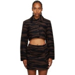 가니 브라운 자카드 자켓 F8363 Black 232144F063006 : 페칭