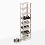 신발장 신발 진열장 8단 정리함 조립식 선반 정리대 정리 화이트 : 체크데일리