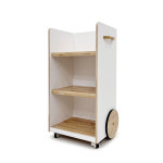 CNC 고무나무 원목 도서반납 책장 : 도서관쇼핑몰씨엔씨