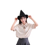 마녀 모자 / 검정 마법사 마귀할멈 이벤트 행사 코스프레 할로윈 : 쿠마몬샵