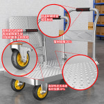 구루마 리어카 접이식 핸드카 고소 작업대 철판 트롤리 화물 가정용 트레일러, 휴대용 평상 : 원소셜네트워크