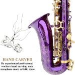 색소폰 SLADE Eb 알토 초급 용 성인 초보자 보라색 : 마사루몰