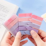 뗐다붙였다 투명필름 Morandi 컬러 인덱스 스티커 키 분류 메모스티커 점착메모지 : 큰박