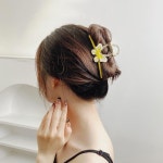 인생템 남자친구선물 우아하고 화려한 글레이즈 나비 헤어 집게 달콤한 헤어픽서 핀컬핀 : 큰박