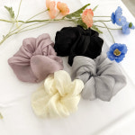 몽글 실크 빅사이즈 대왕 스크런치 헤어슈슈 곱창밴드 : 벨디아