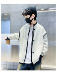 텐텐 주니어 남아 초등학생 니트 가디건 루즈핏 데일리 캐쥬얼 롱 가디건 : 클로이 클로젯