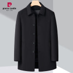 남자 트렌치 하프 롱 캐시미어 100 코트 남성 울 겨 두꺼운 다운 라이너 재킷 중간 길 : 원소셜네트워크