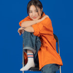 [삭스엘] 프리미엄 데일리 무지 중목 양말 여성 남자 학생 무지 장목 골지 발목 페이크 : 럽삭스