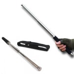 파우치포함 고탄소강 묵직한 호신용 셀프디펜스 26인치 삼단봉 1+1 2PCS : 페인트안박사