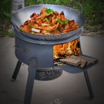 장작 화덕 숯불 가마솥 캠핑 야외 직화 스토브 구이 드럼통 : 대한글로벌종합상사