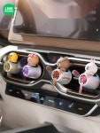 LINEFRIENDS 귀여운 자동차 에어컨 공기 환기 향수 장식  인테리어 선풍기 방향제 : 그린대행