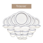 시라쿠스 메이플 레트로 신혼 식기 그릇세트 / 23종, 라인블루, 1세트 : 풍경이야기