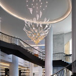 대형 크리스탈 거실 미니 빈티지 샹들리에 호텔 로비 램프 고급 레스토랑 유리 장식 주문제 : 원소셜네트워크