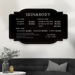 앤틱 벽메뉴판 제작 / 뷰티 피부샵 반영구 속눈썹 가격표 카페 메뉴판 / A4 : 디작공 : 디자인작은공작소