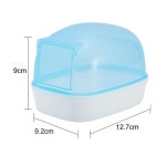 햄스터톱밥 베딩 햄스터 욕실 자동 문 애완 동물 샤워 룸 투명 햄스터집 강아지산소마스크 : 큰박