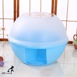 그린사랑 엠펫 써클스텝 고양이 화장실 (블루) : 닥터그린사랑