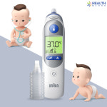 브라운체온계 IRT-6525 적외선 귀체온계 가정용 신생아 체온계 필터21개+건전지 포함 : 헬스 라이프