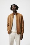 ZARA 자라 페이크 스웨이드 하이넥 블루종 봄버 자켓 : 유로핏